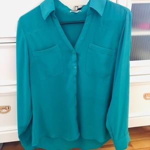 Emerald green Portofino blouse